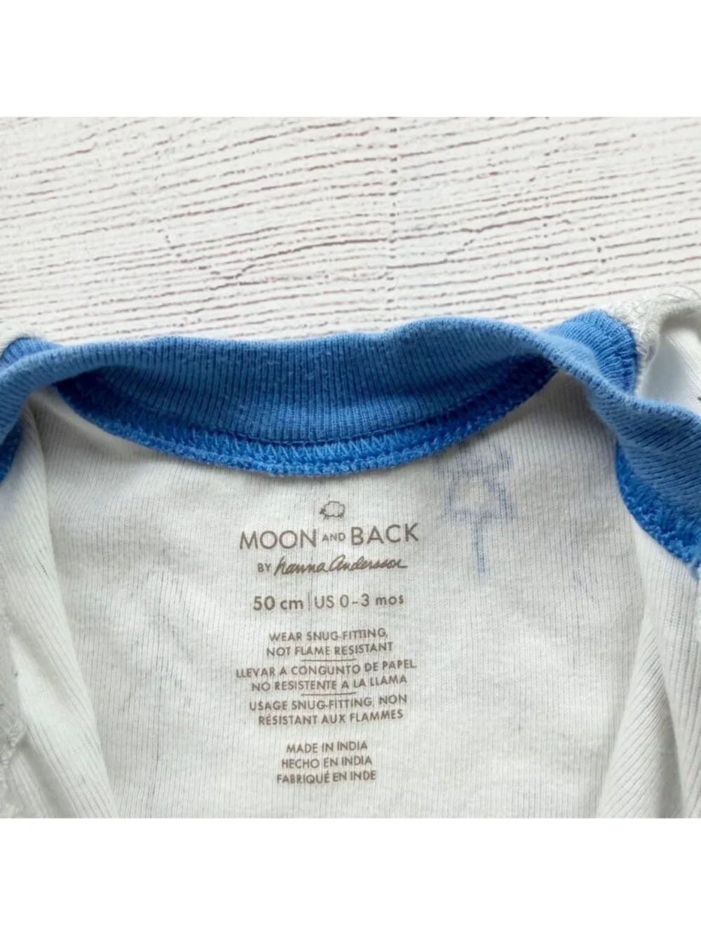 Moon And Back By Hanna Andersson Baby Sleeper Polar Bear Print 0-3 Months